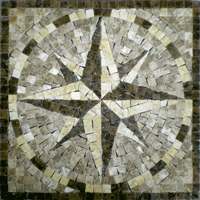 Rose dei venti in Mosaico